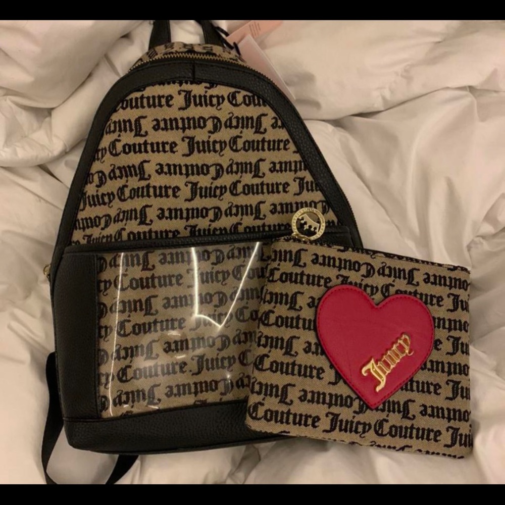 Juicy Couture Mini Backpack w/ Pouch!